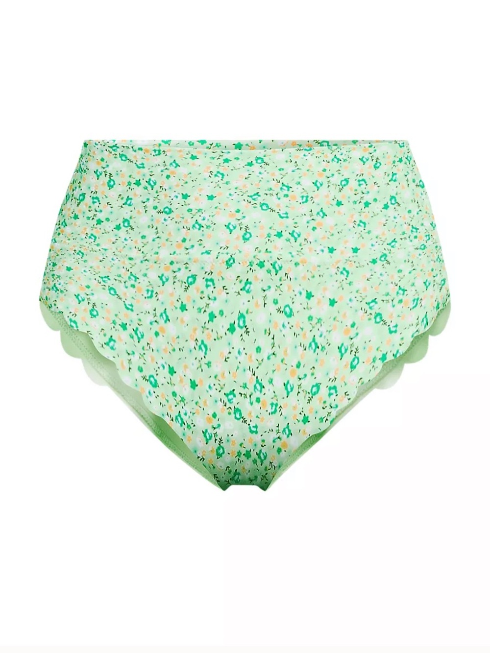 Land’s End Women's Tugless Scallop High Waisted Bikini Bottoms